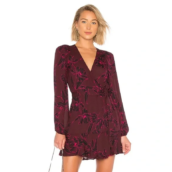 revolve silk dresses Long Sleeve Long Silk Dress